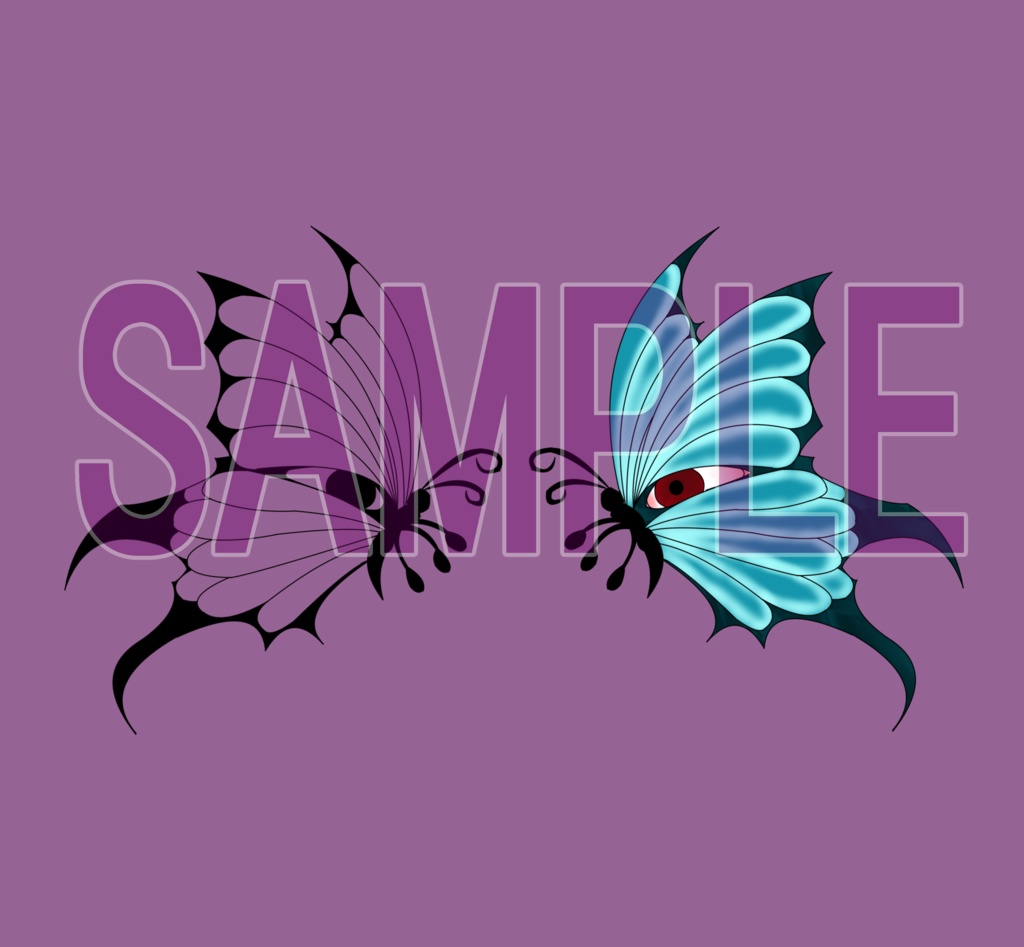 【VRChat】蝶タトゥーテクスチャー、Tattoo、タトゥー、刺青、