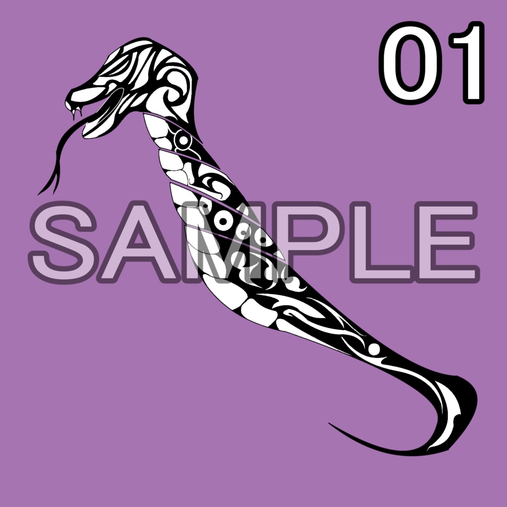 【VRChat】 蛇タトゥーテクスチャー、Tattoo、タトゥー、刺青、