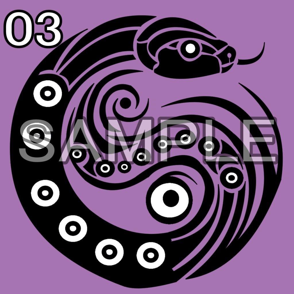 【VRChat】 蛇タトゥーテクスチャー、Tattoo、タトゥー、刺青、