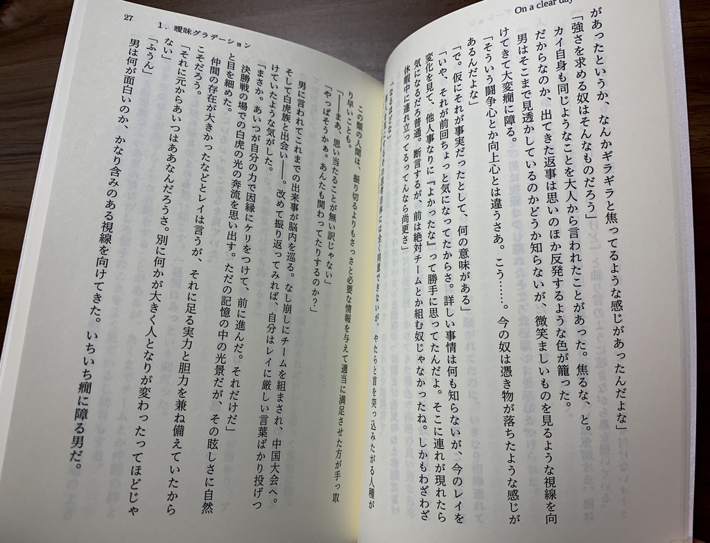 カイレイ小説「On a clear day」