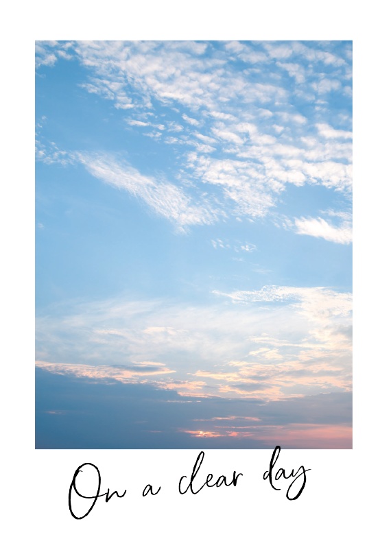 カイレイ小説「On a clear day」