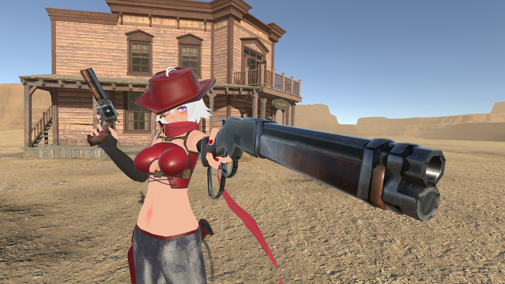 【VRchat想定】MCF M1100 Durandal Cusutom レバーアクションソウドオフ