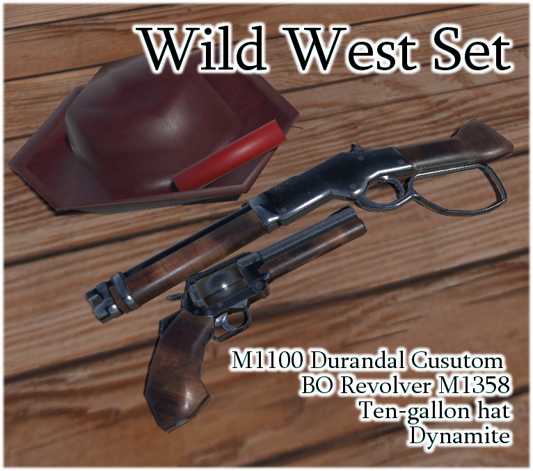 【VRchat想定】MCF Wild West Set