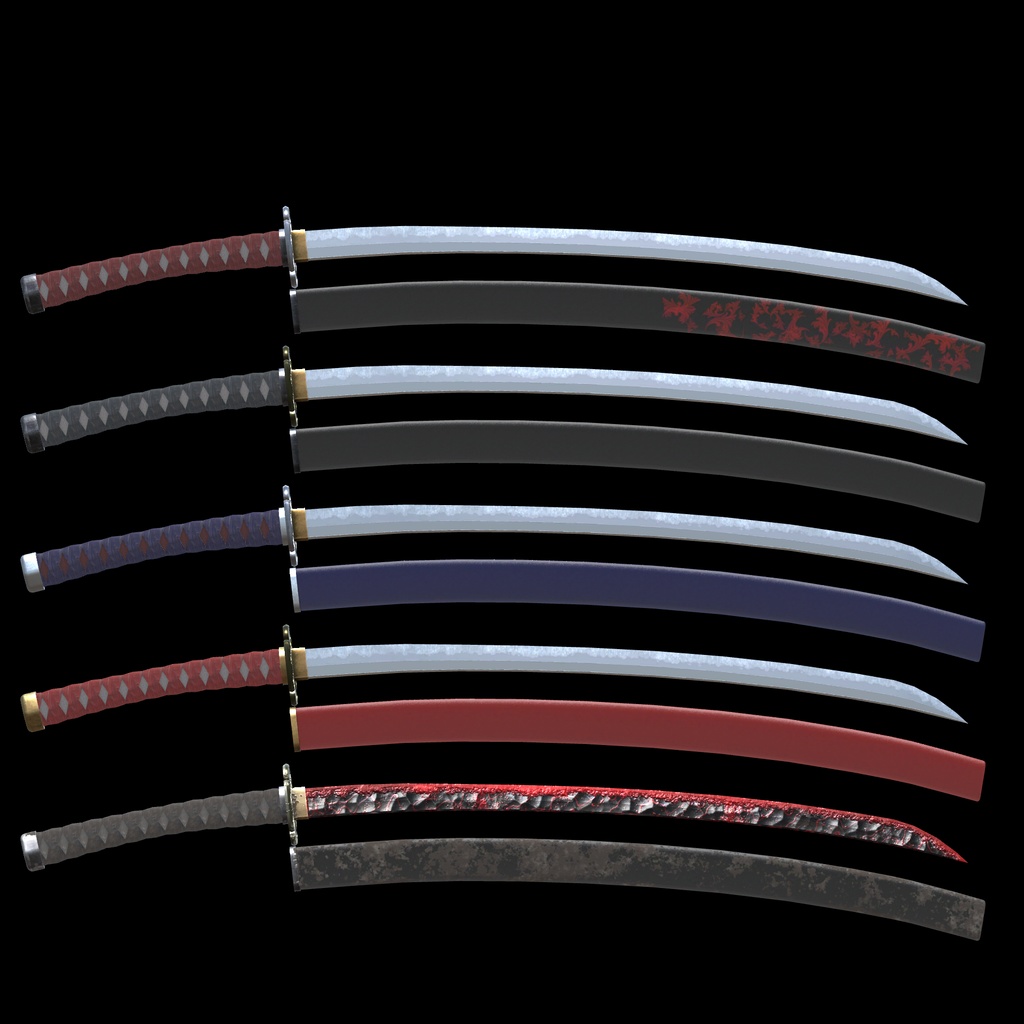 MCF 打刀京拵 記四季 白牙神凛 大神