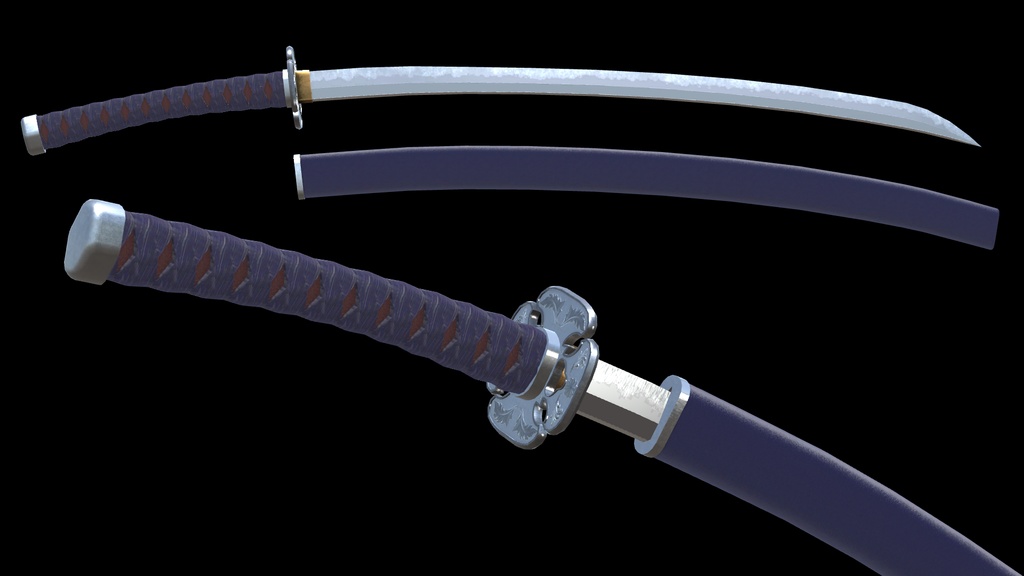 MCF 打刀京拵 記四季 白牙神凛 大神