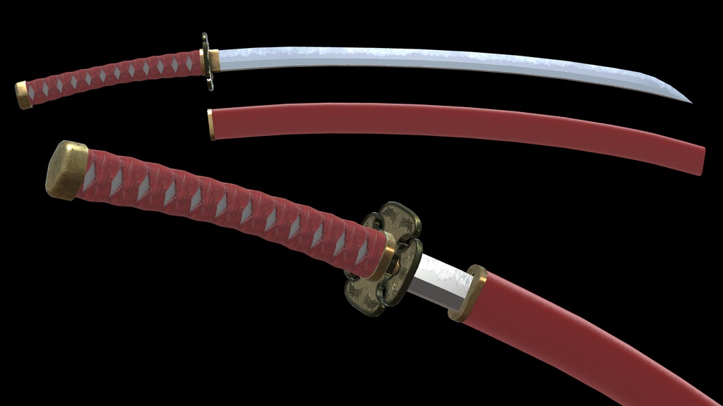 MCF 打刀京拵 記四季 白牙神凛 大神