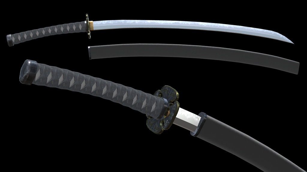 MCF 打刀京拵 記四季 白牙神凛 大神