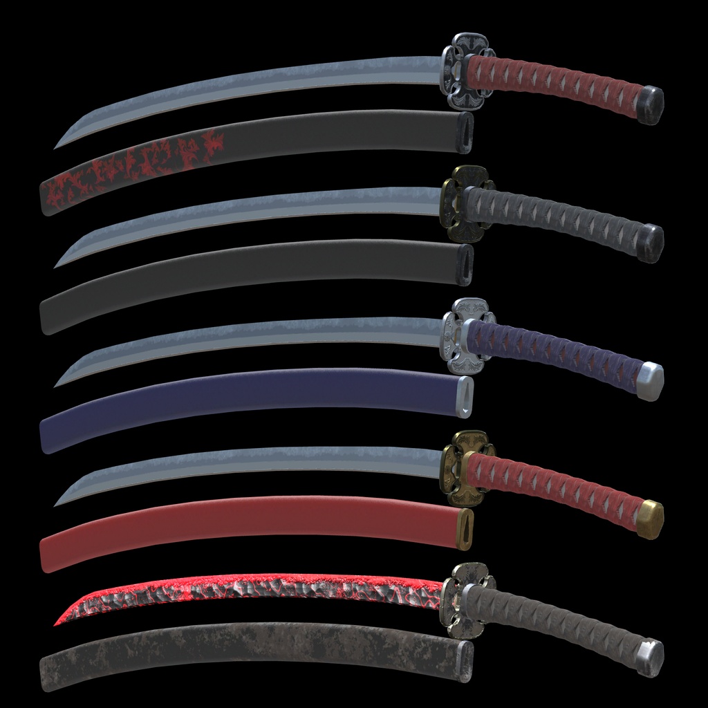 MCF 打刀京拵 記四季 白牙神凛 大神