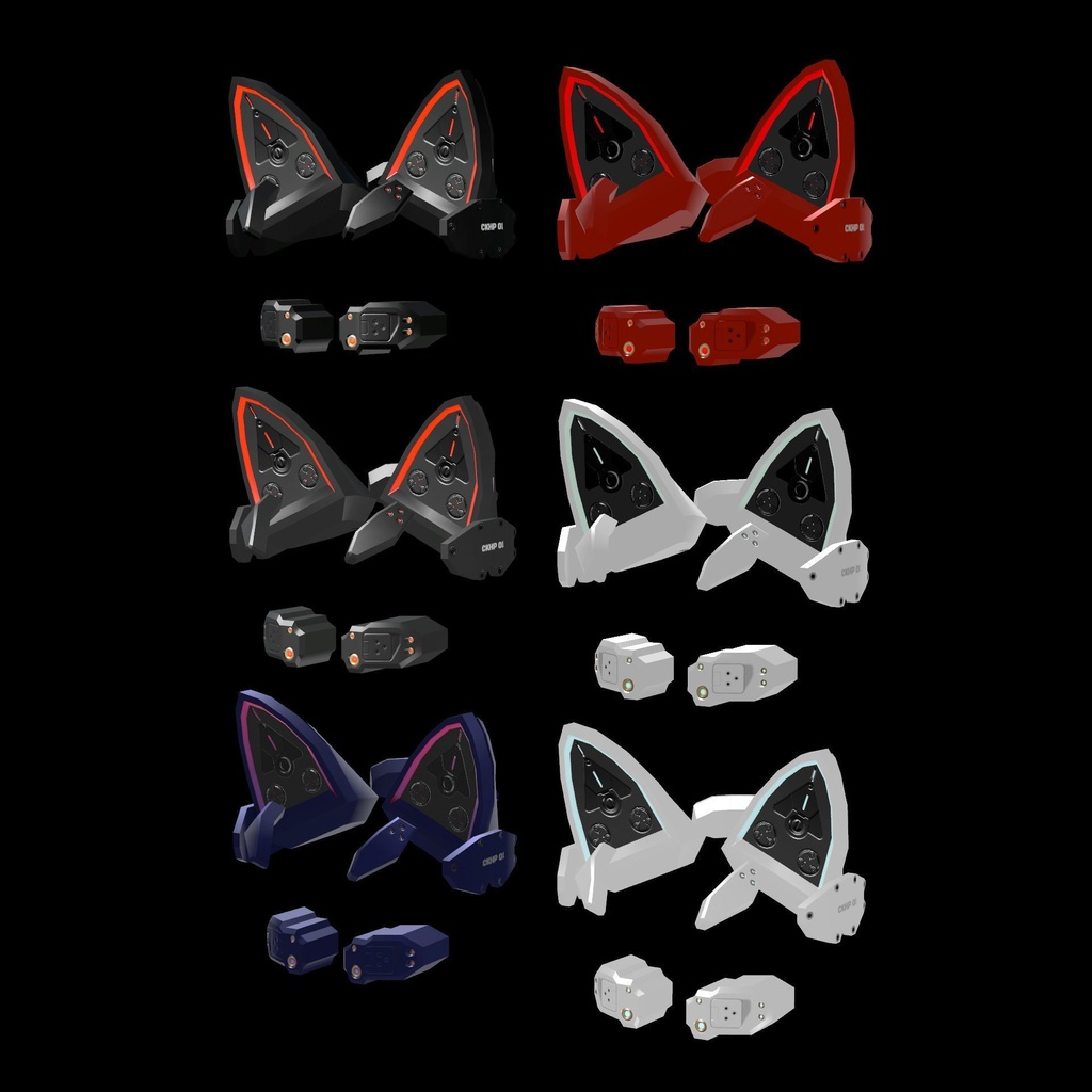 MCF Cyberpunk kemomimi Head Parts