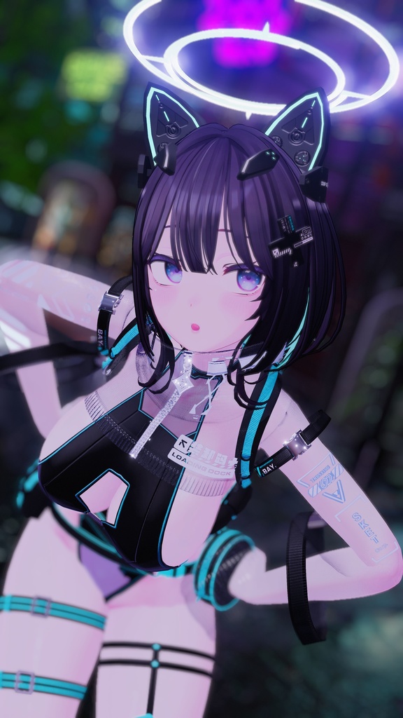 MCF Cyberpunk kemomimi Head Parts