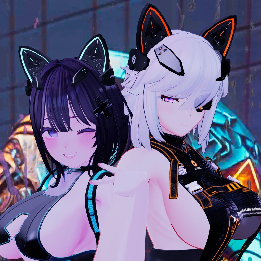 MCF Cyberpunk kemomimi Head Parts