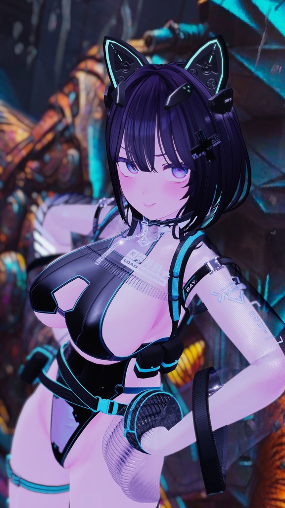 MCF Cyberpunk kemomimi Head Parts