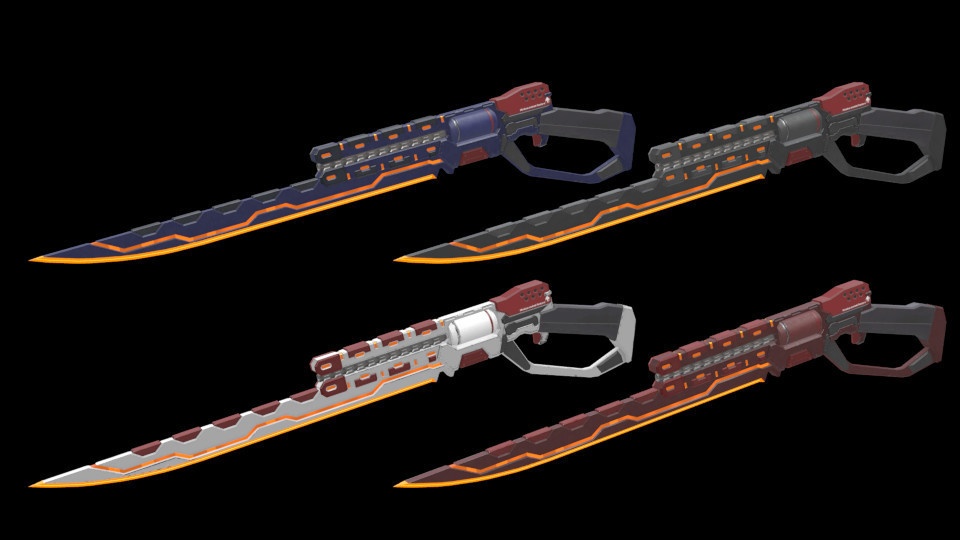 MCF Sci fi Gunblade V2