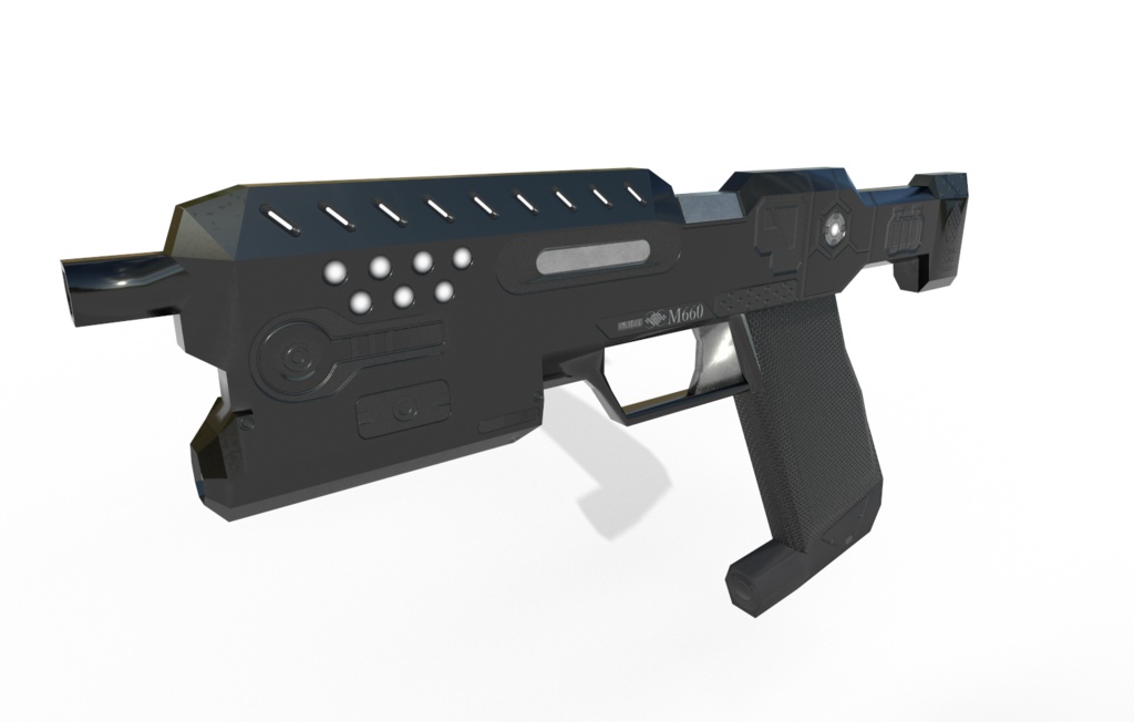 【VRchat想定】MCF M660 対強化外骨格用自動拳銃