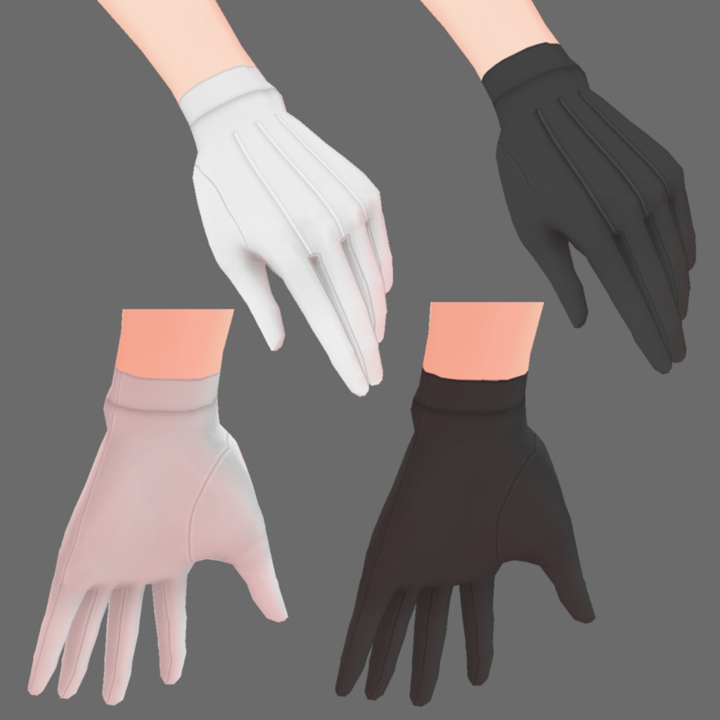 VRoid 礼装手袋【試着有】