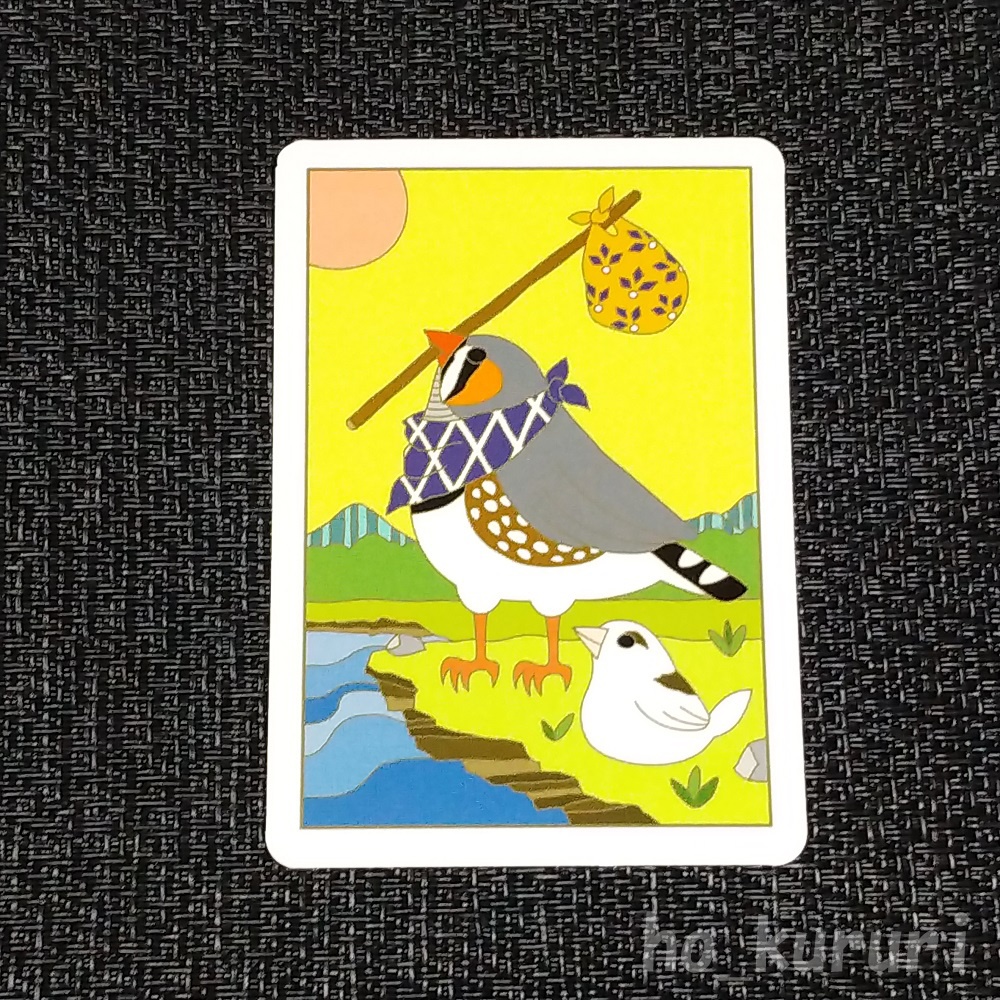 キンカチョウ 十姉妹 耐水UVカット ステッカー 5193
