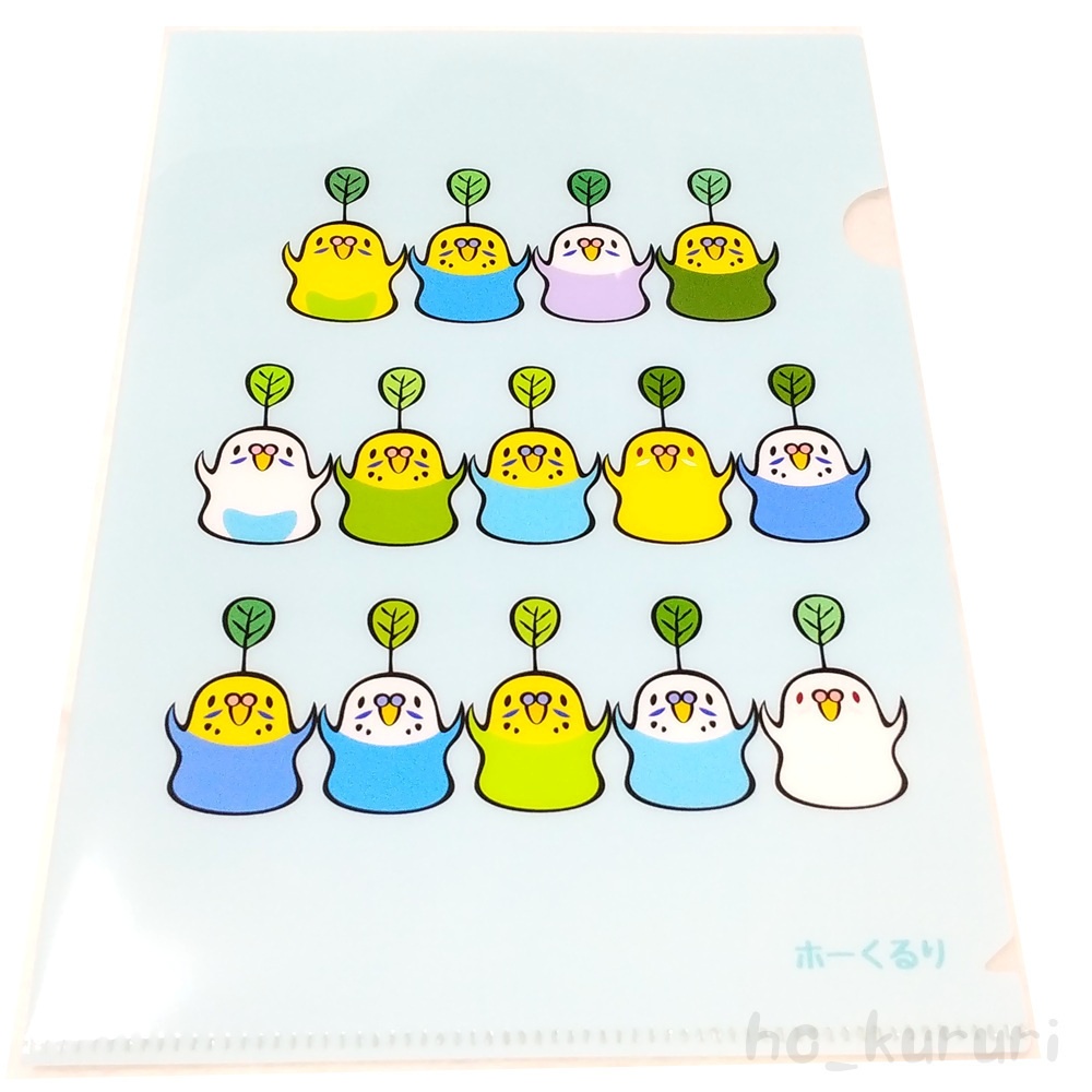 セキセイインコ A5クリアファイル 5671