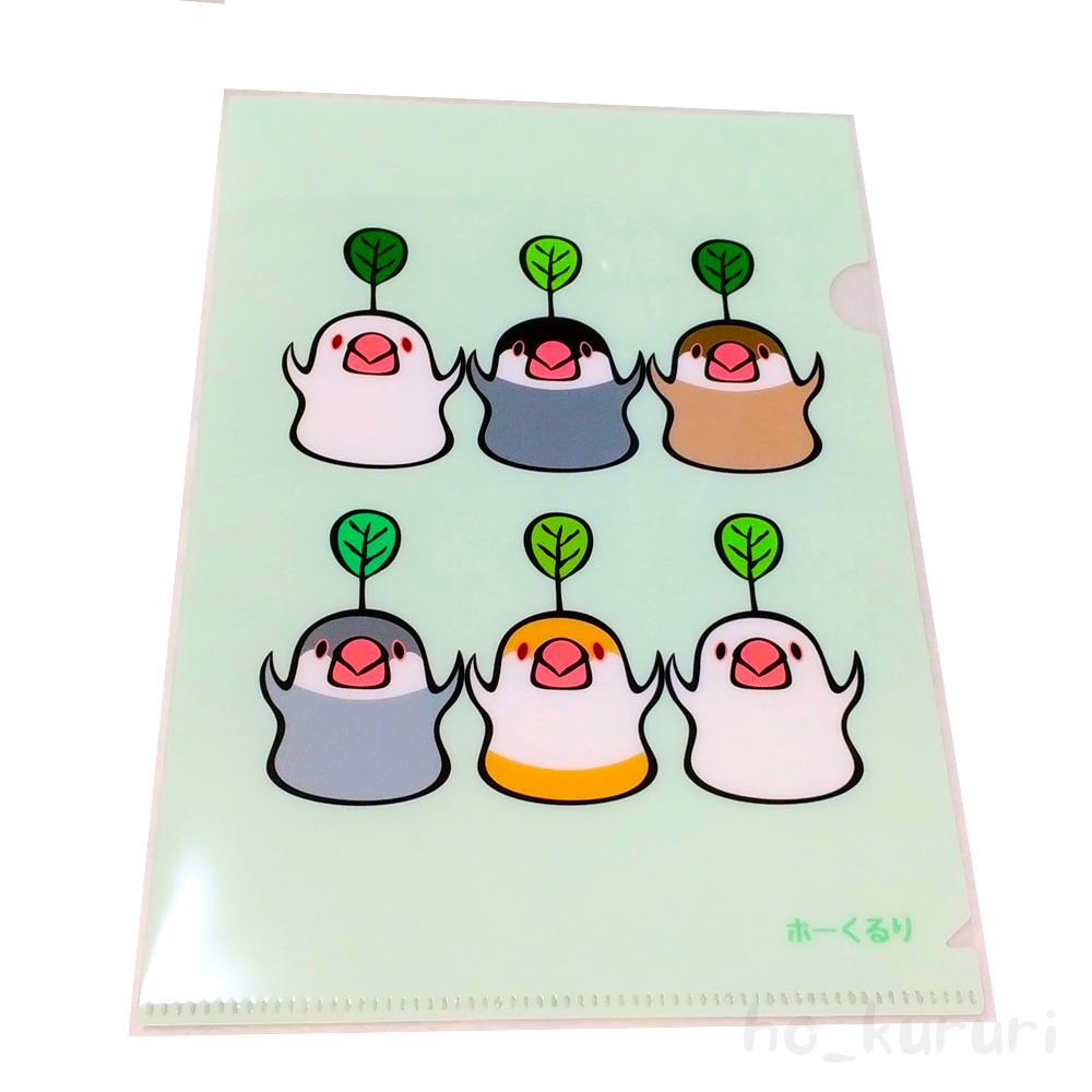 文鳥 A5クリアファイル 5670