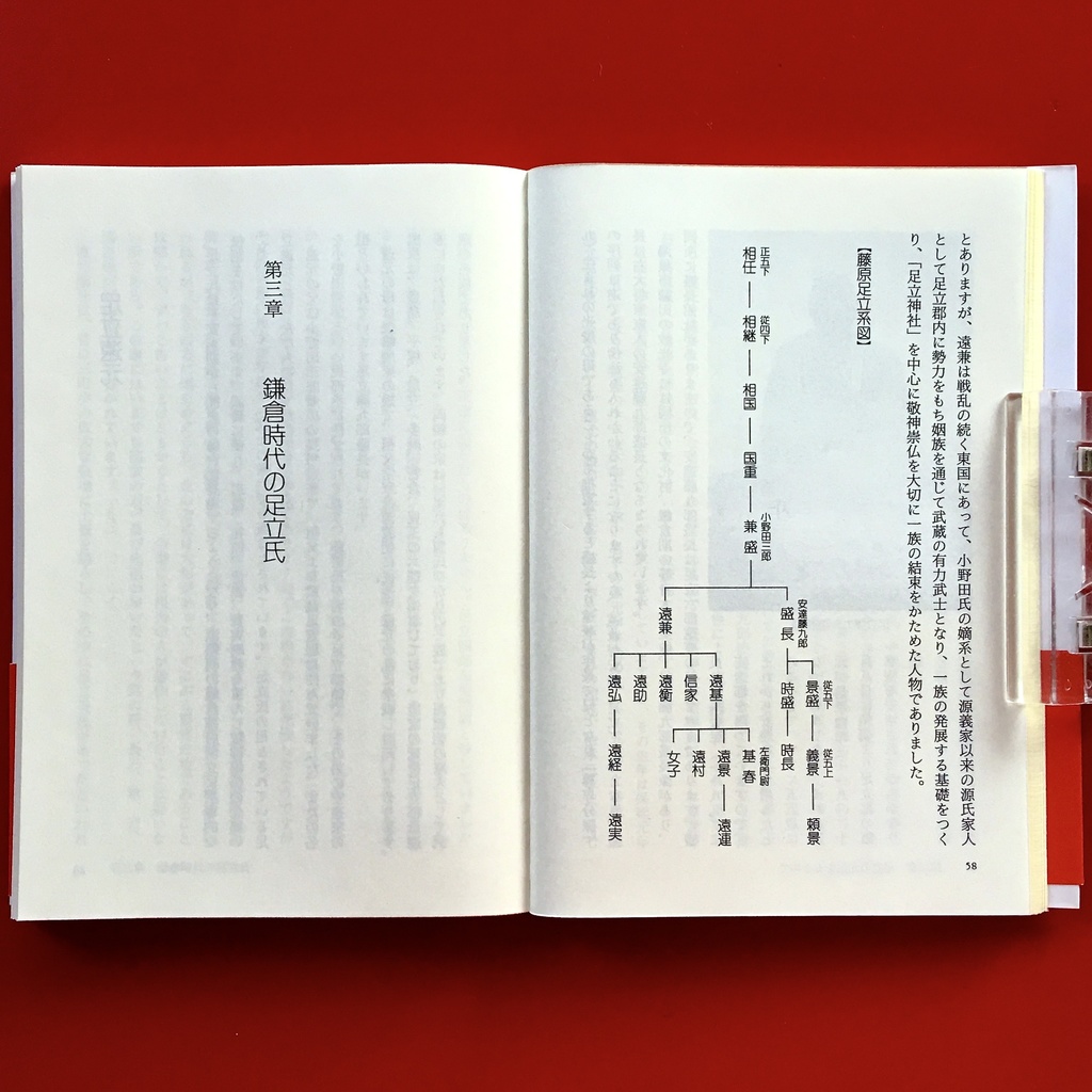 『家族の源流 足立氏ものがたり』 竹内正道