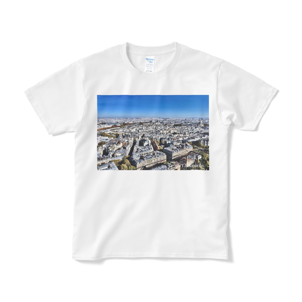 パリ 都心の風景　Tシャツ