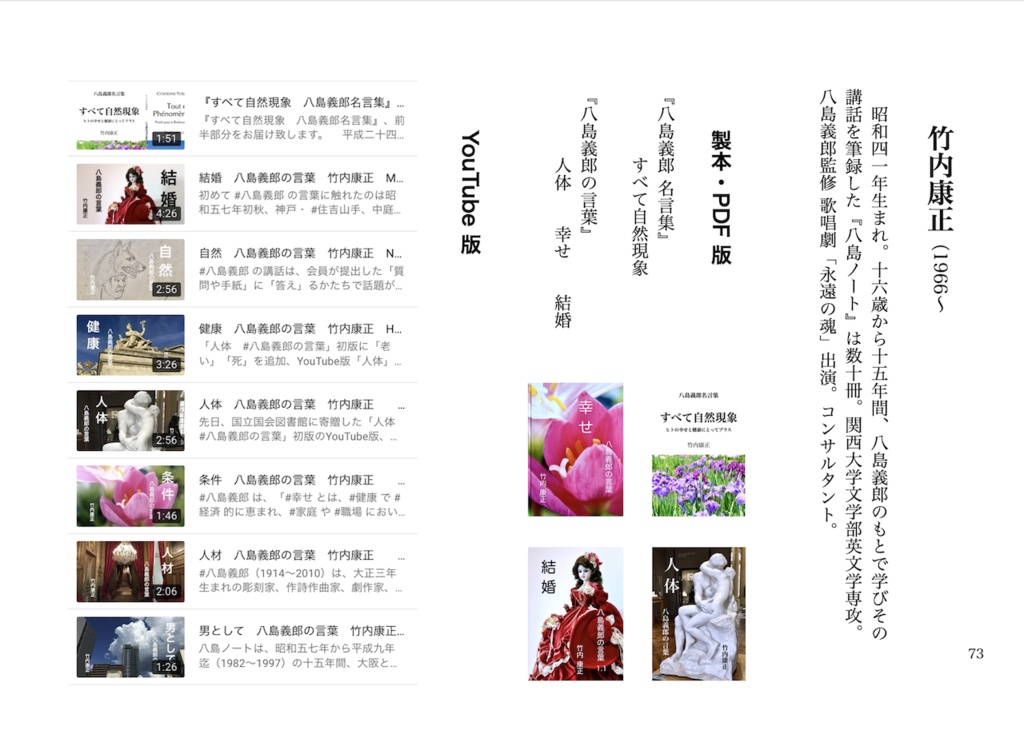 『人体 八島義郎の言葉 4.0』 竹内康正