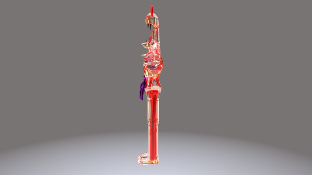 💎Glass Silver Demon Humanoid Devourer👹 - 3D Indie Game Asset🎮