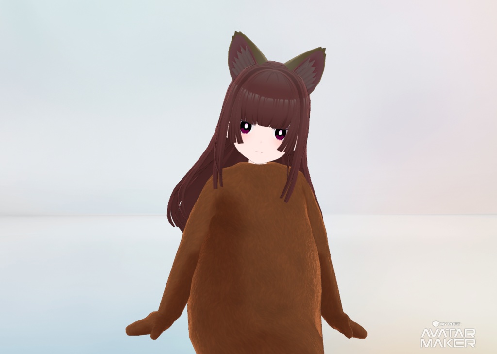 【VRMアバター】 クマ子 3Dモデル(.vrm) VRChat/cluster対応