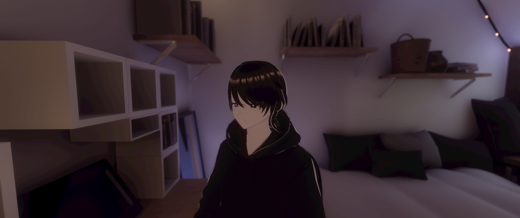 【VRMアバター】 ニート男子 3Dモデル(.vrm) VRChat/cluster対応