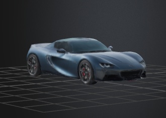 スポーツカー/スーパーカー/車 3D素材 3Dモデル(.obj)