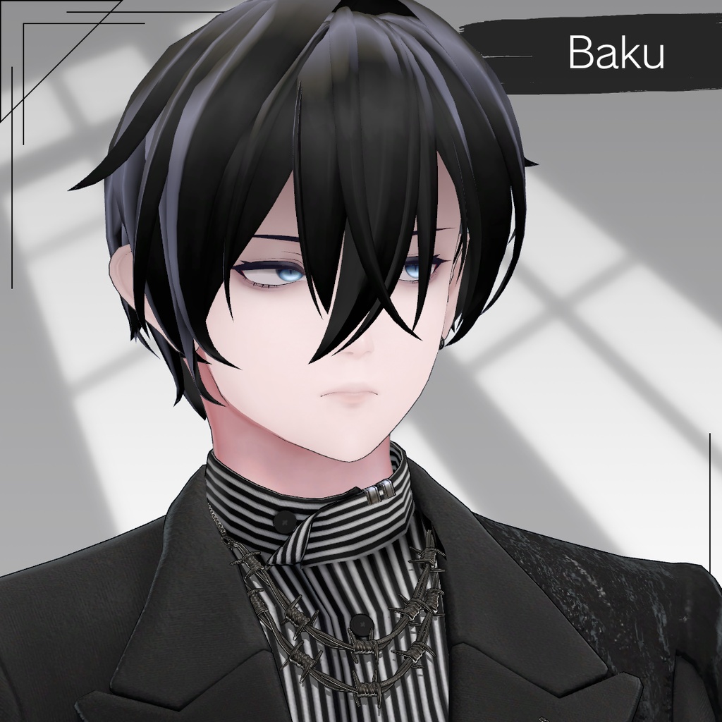 【7アバター対応】LAYR HOMME Hair 001 【VRchat】
