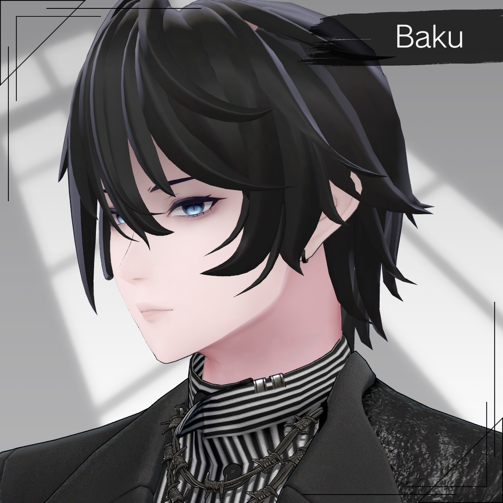 ☆7/1824:00まで半額SALE☆【8アバター対応】LAYR HOMME Hair 002 【VRchat】