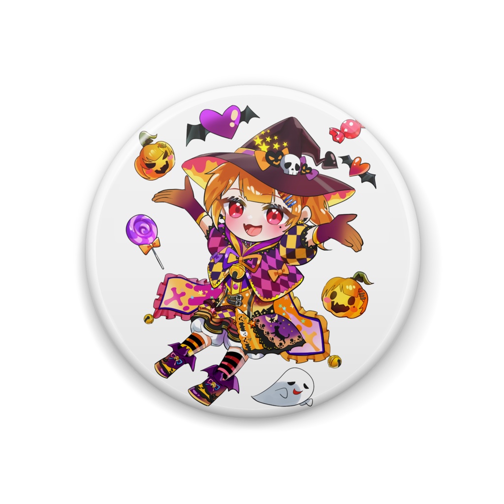 ハロウィンふたみ缶バッジ【ハロウィン2024】