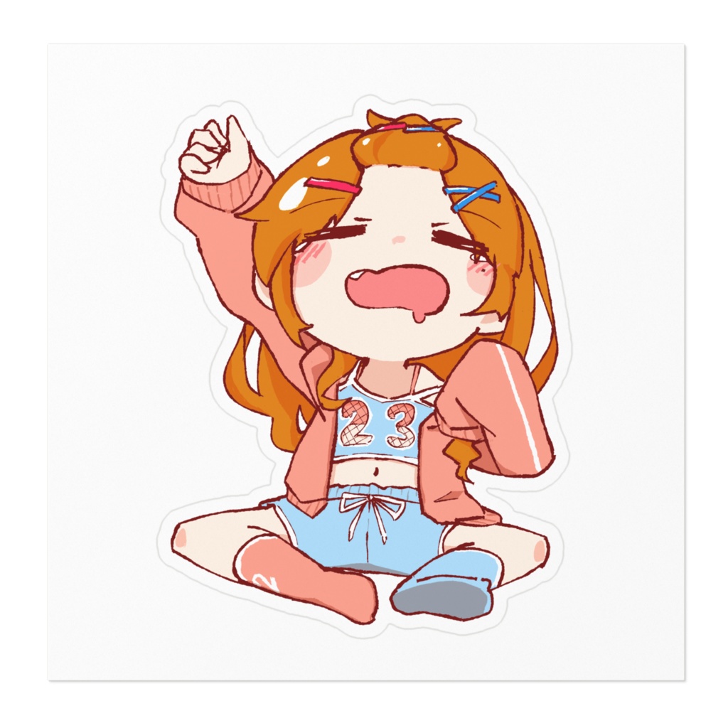 ふたみとおやすみステッカー【ふたみすずね2周年記念グッズ】