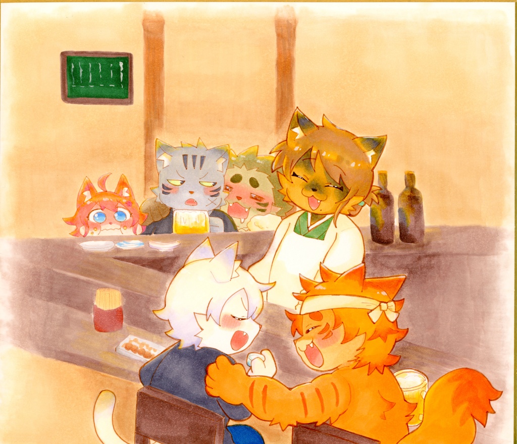 イラスト本原画色紙