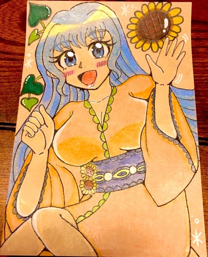 葉書イラスト 『紅葉の恋』空音純菜