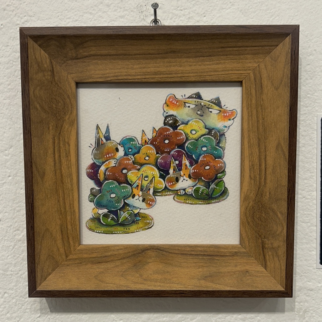 原画「ネコのかくれんぼ。」