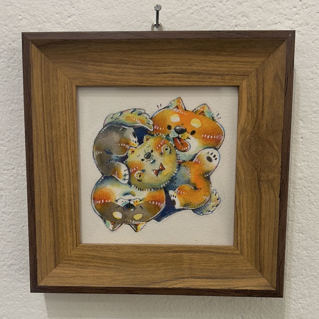 原画「柴犬パラダイス。」