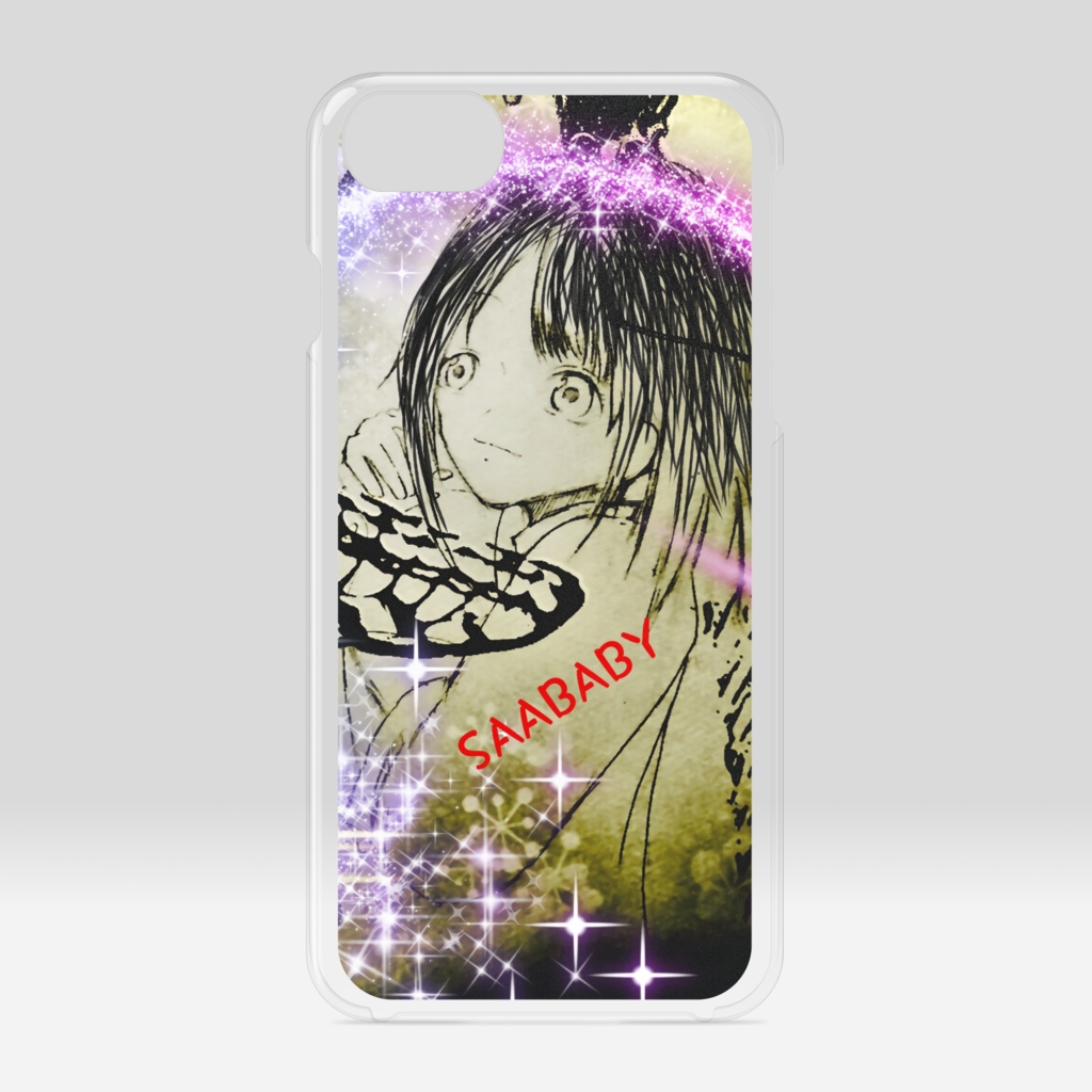 SAABABYクリアiPhoneケース