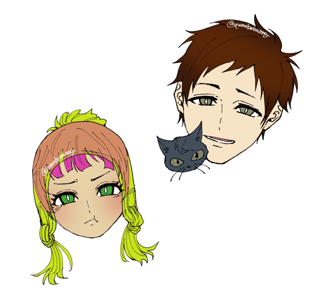 生首ヘアゴム(ラキオ、コメット、シピ)