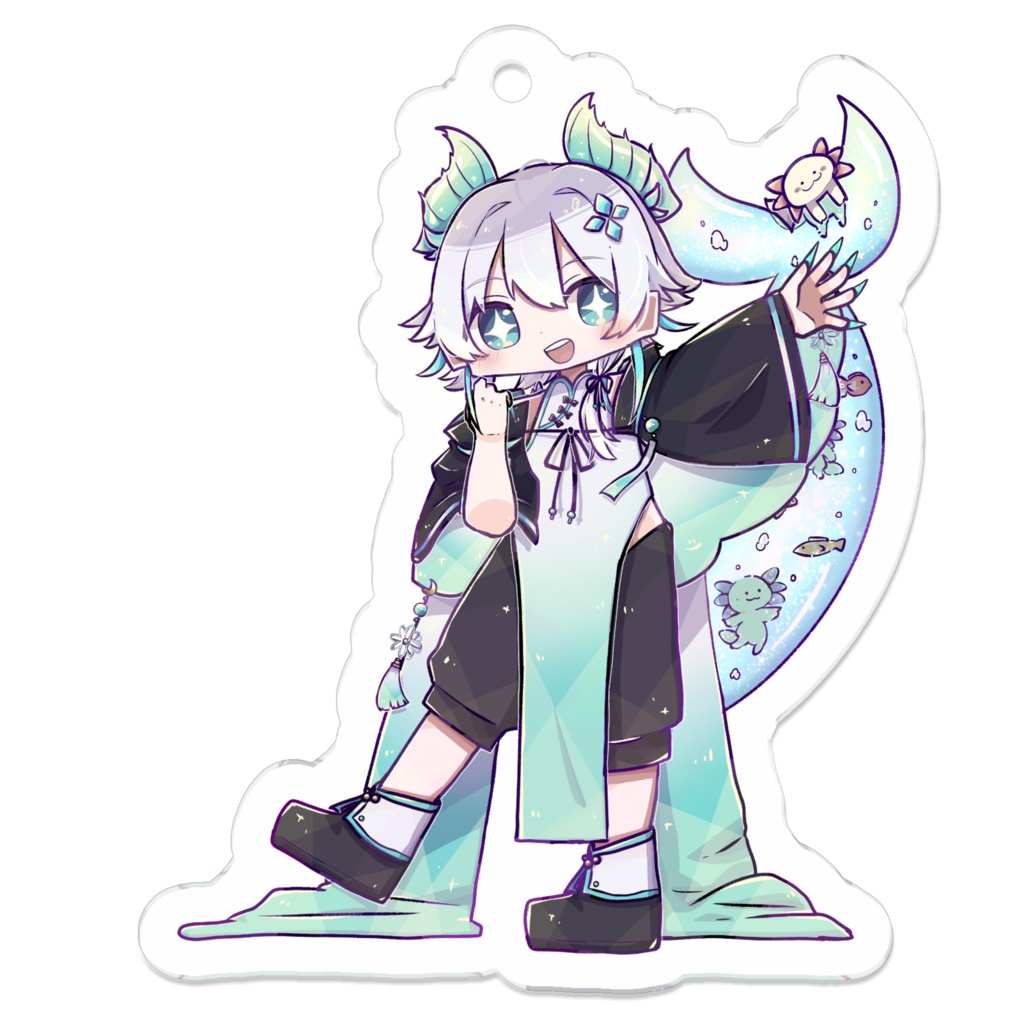 アクリルキーホルダー(えへへのかお)