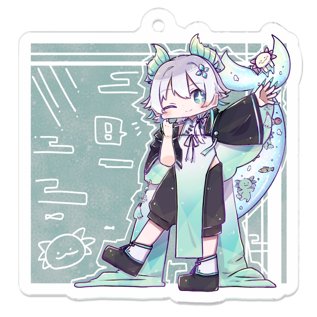 アクリルキーホルダー(背景つき)