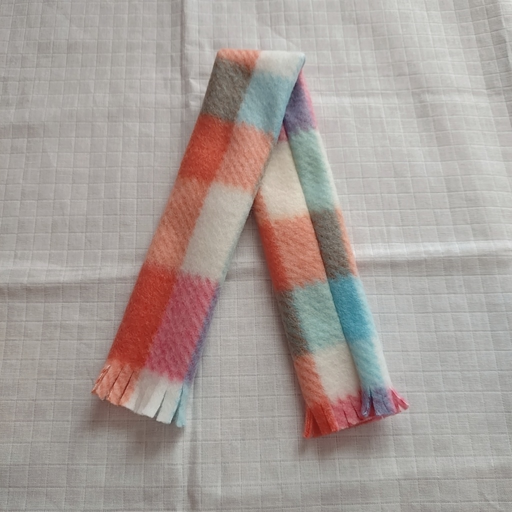 ぬい用マフラー　太　マルチ（オレンジ）