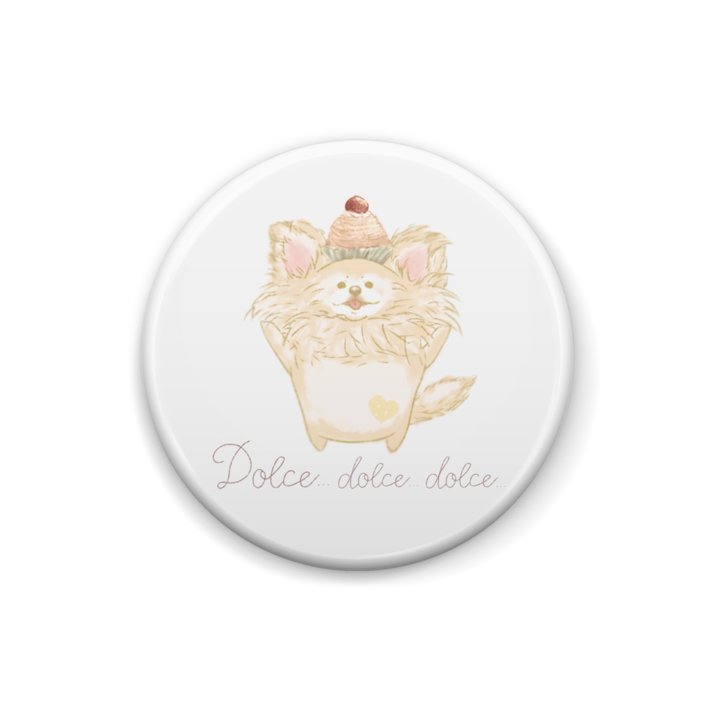 【缶バッジ25mm】*ふわあま*どるちぇちわわ*