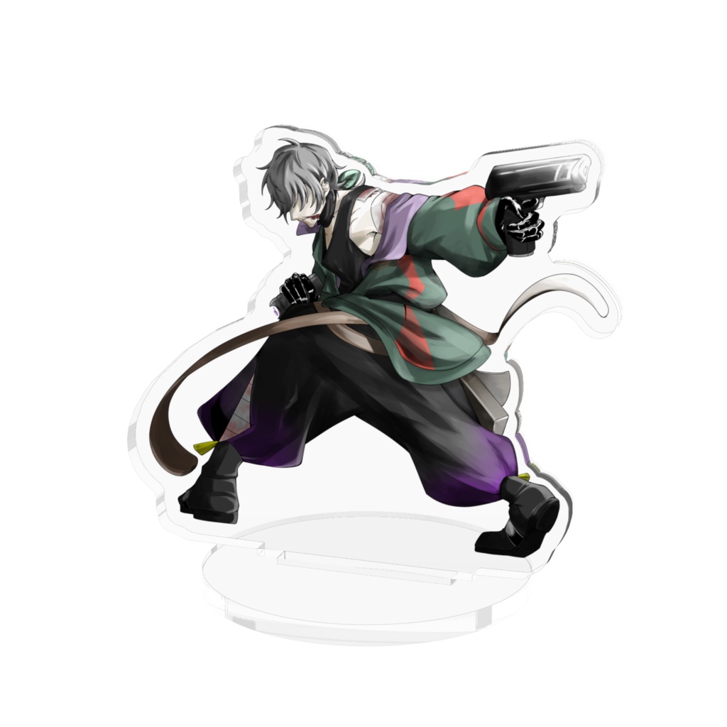 【廿楽 木通】アクリルフィギュア-戦闘立ち絵