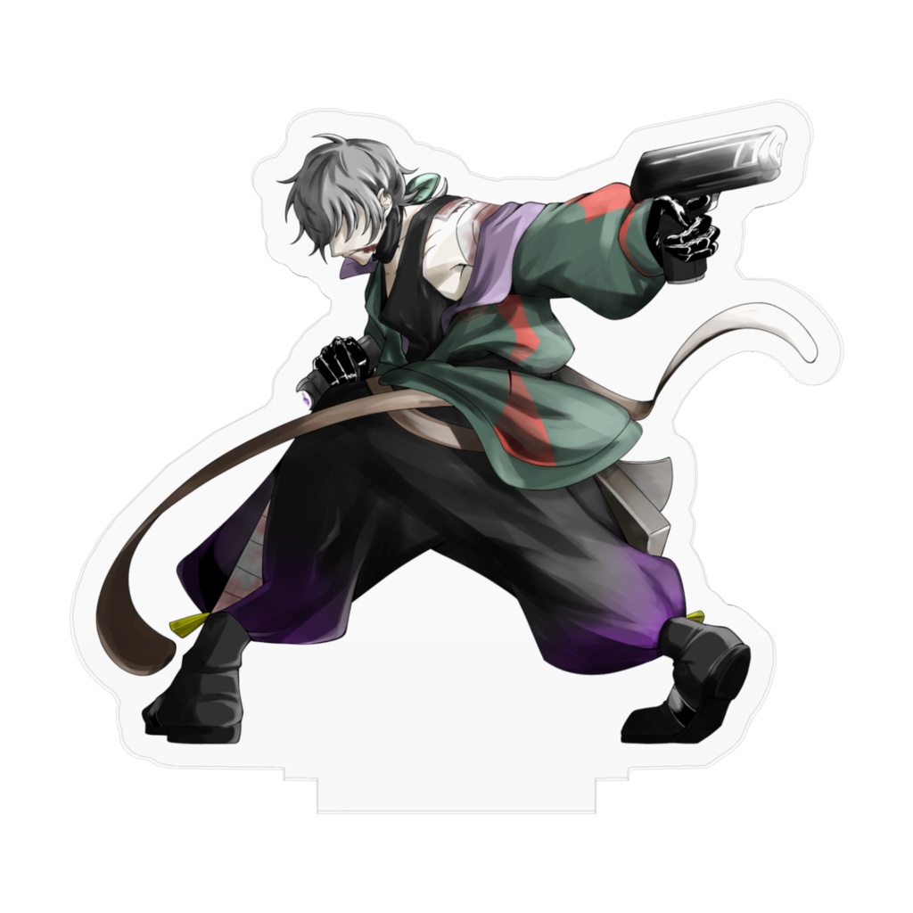 【廿楽 木通】アクリルフィギュア-戦闘立ち絵