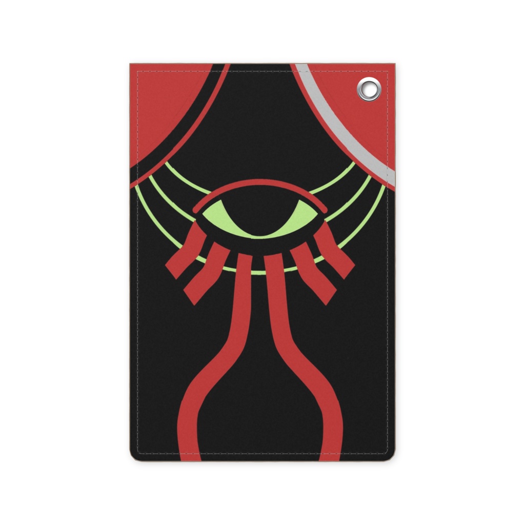 道満狂いのパスケース(髑髏烏帽子)