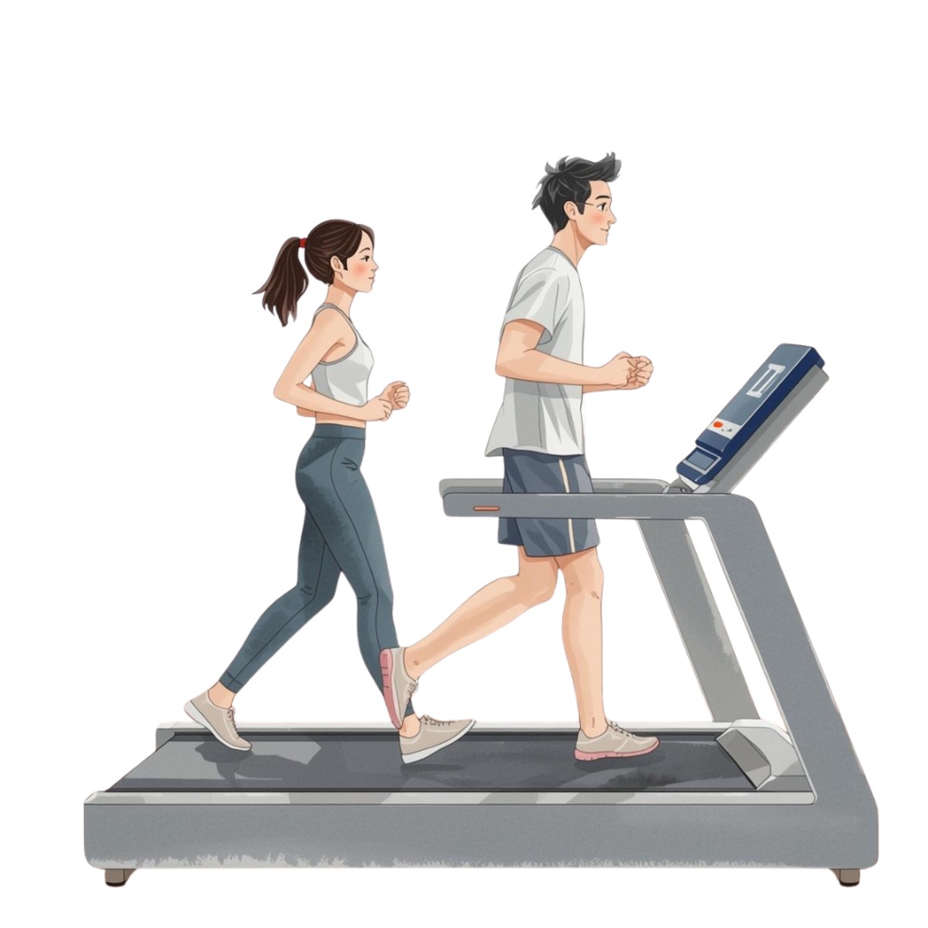 水彩フィットネスジムクリップアート9個セット|PNG形式