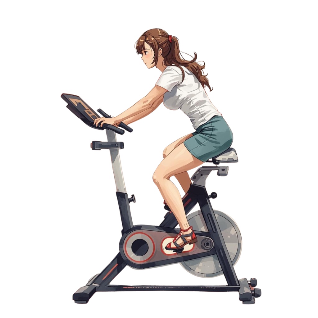 水彩フィットネスジムクリップアート9個セット|PNG形式