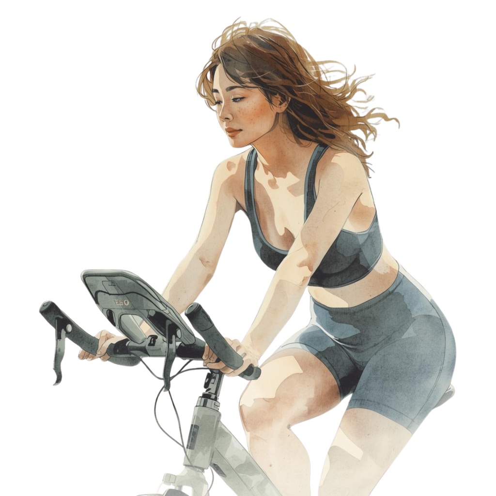 水彩フィットネスジムクリップアート9個セット|PNG形式