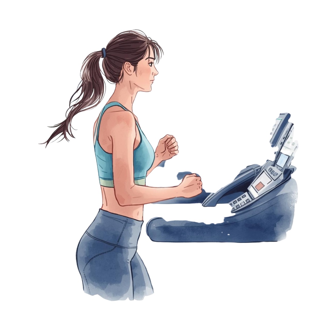 水彩フィットネスジムクリップアート9個セット|PNG形式